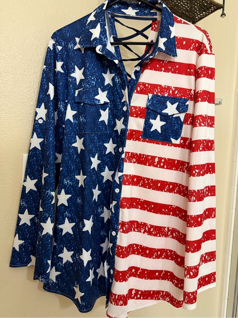 Patriotic Star & Stripe Shirt - Red, White & Blue